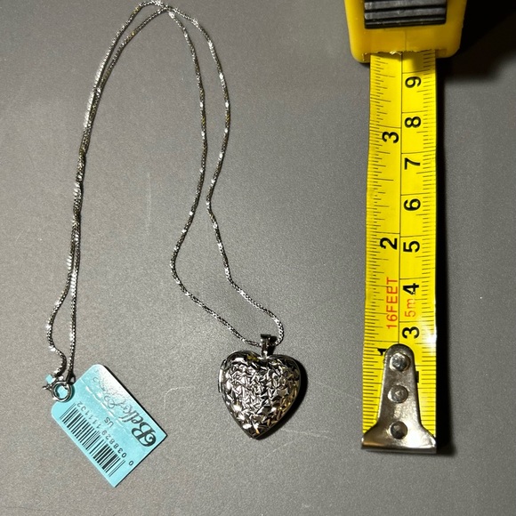 Belk & Co. Sterling Silver Heart Locket Pendant Necklace New NWT - Picture 10 of 12
